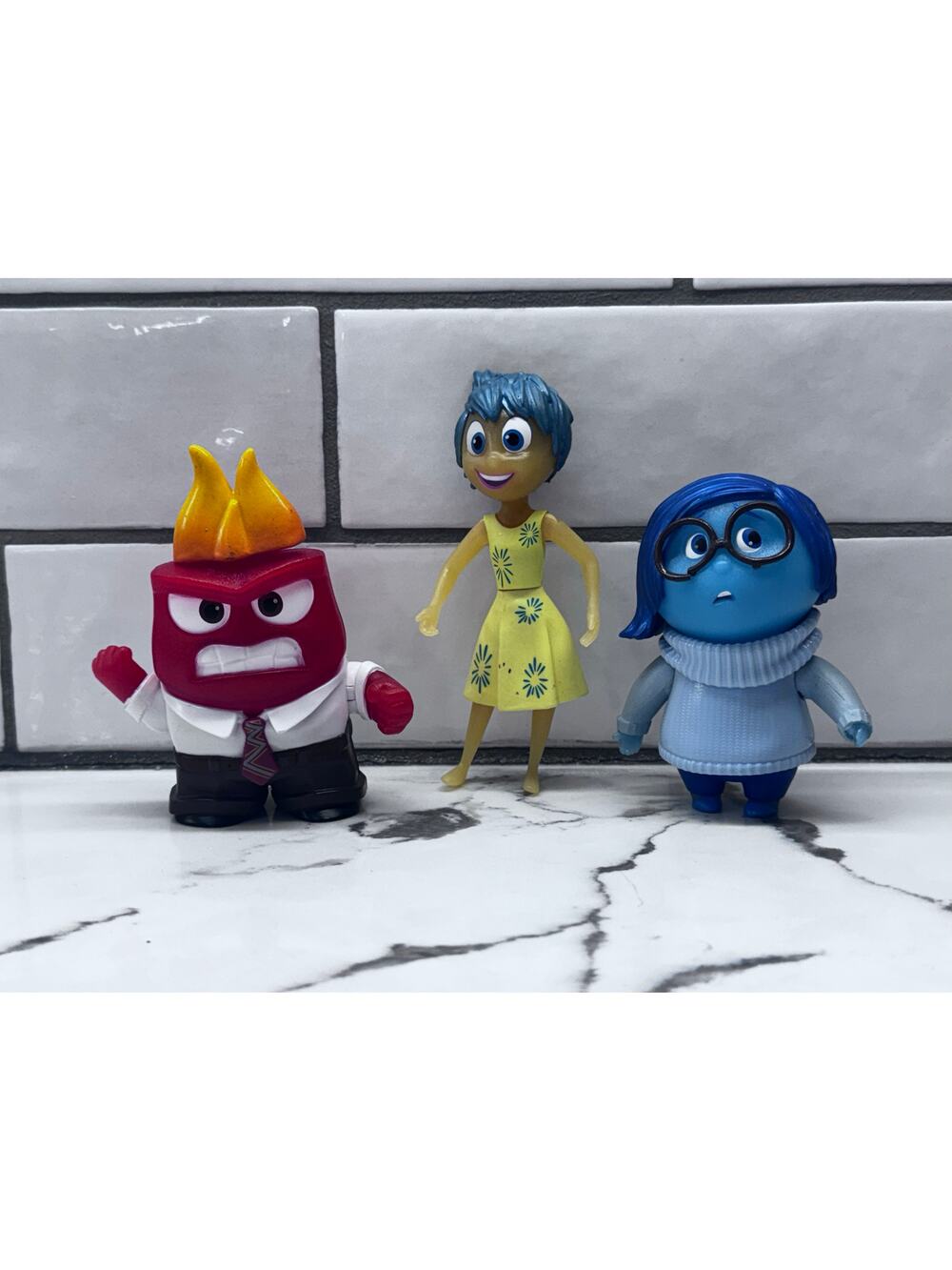 Disney Pixar Movie Inside Out Figures Joy Anger Sadness TOMY